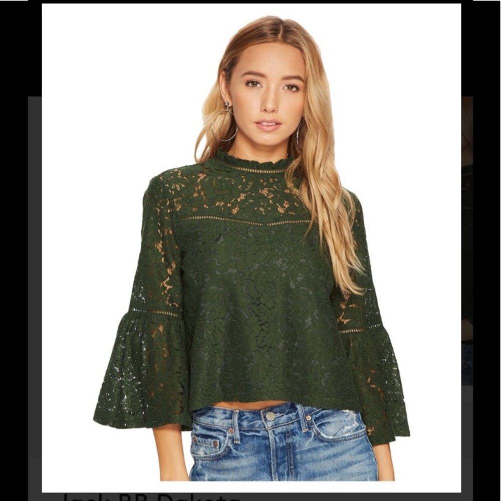 Jack by B.B. Dakota green lace top